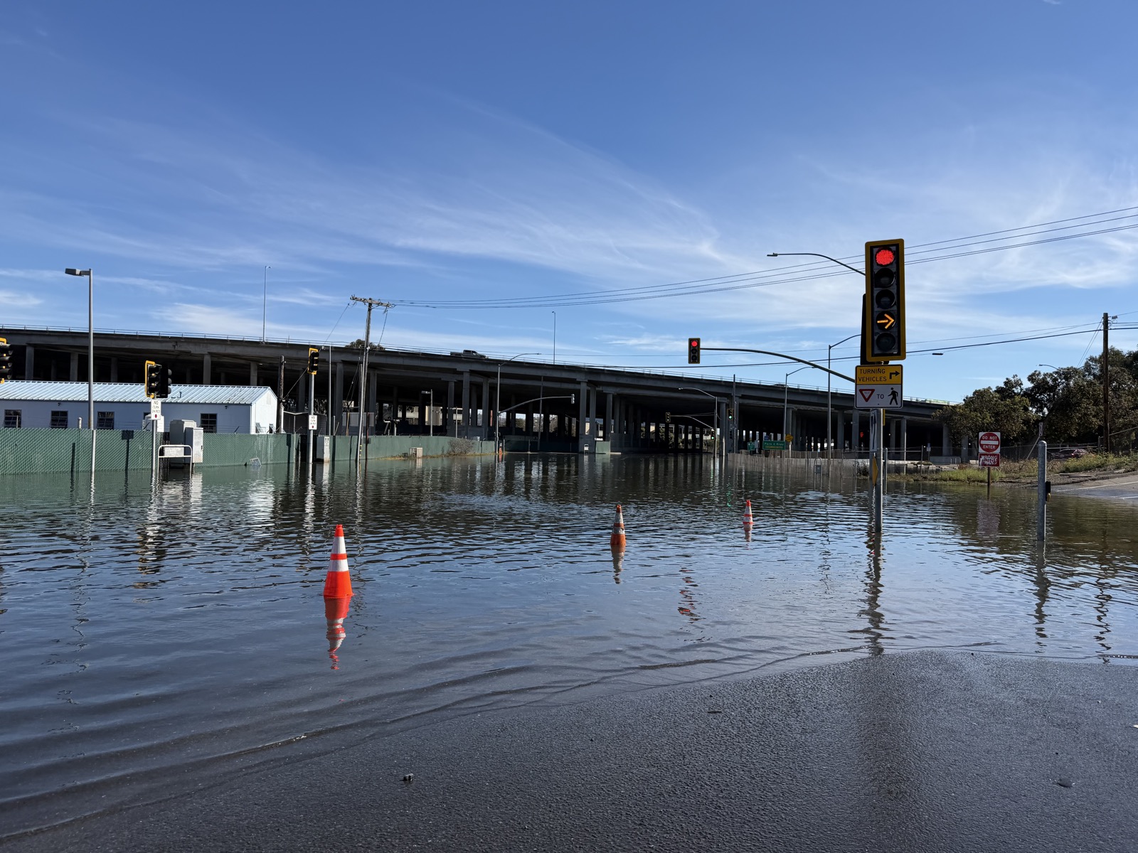 Impassable near Tam Junction, Oct 25, 5.8 ft tide